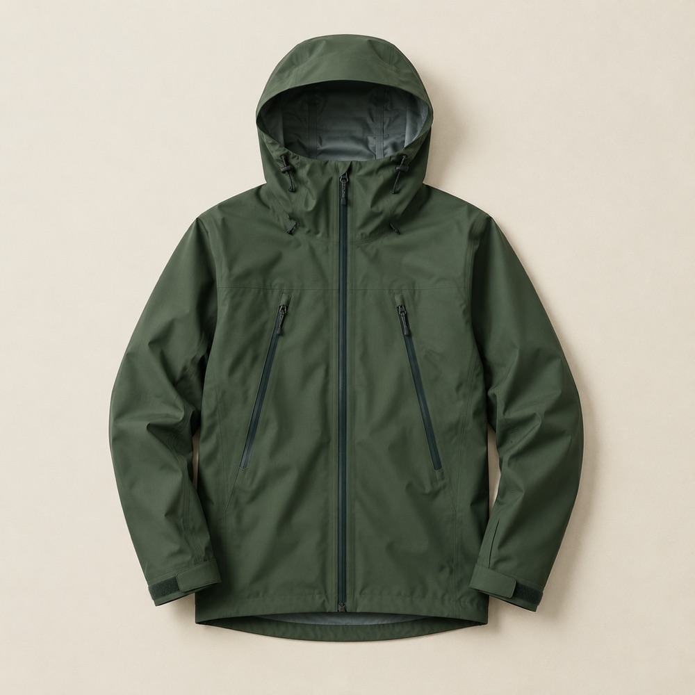 Driftline 3L Rain Shell in moss